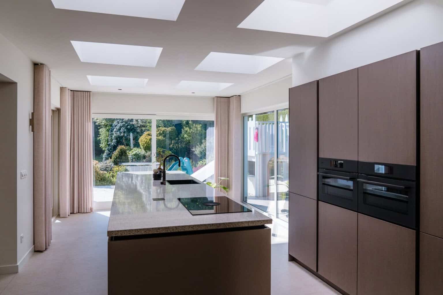 overgordijnen in de keuken