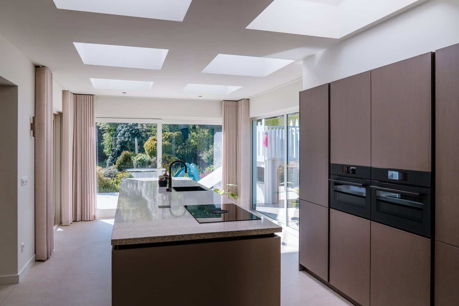 overgordijnen in de keuken
